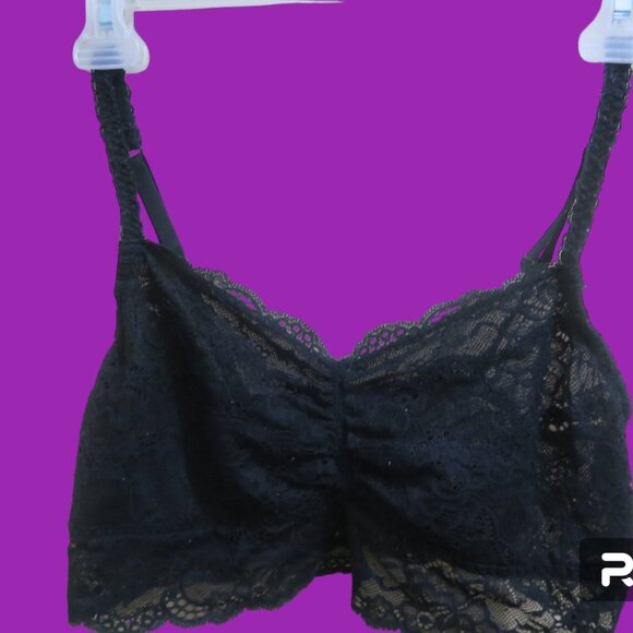 PINK Victoria's Secret lace bralette bra lacey in black size large . - Picture 5 of 5